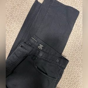 John Varvatos USA black textured pants , size 36